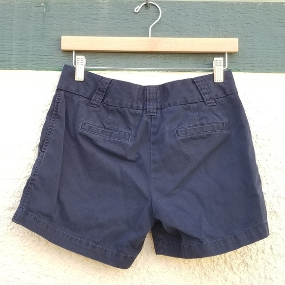 J. Crew classic twill chino City Fit shorts navy size 0 5 inch inseam - Picture 2 of 7